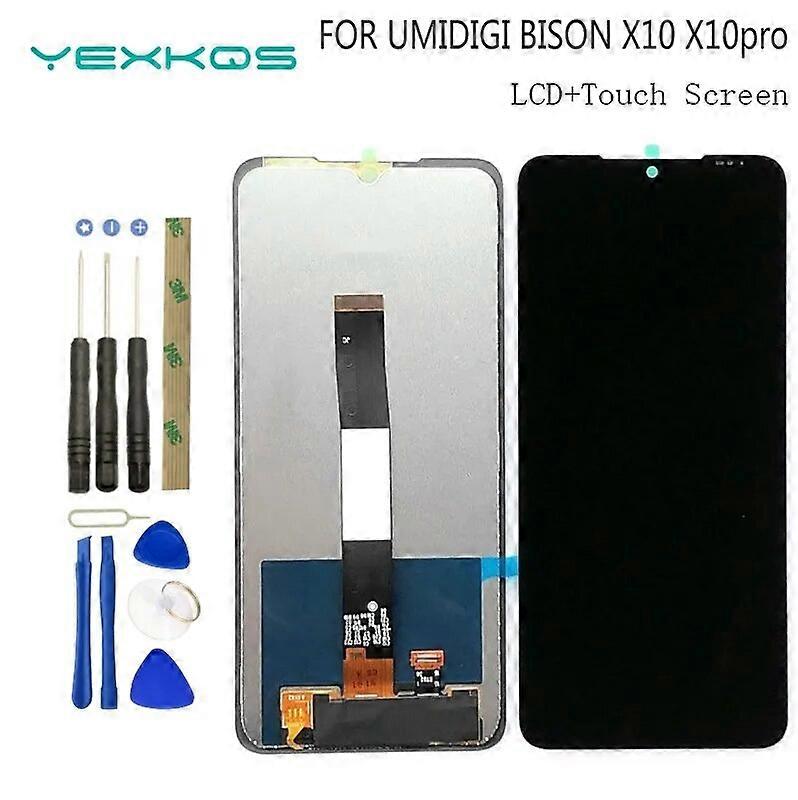 6,53 polegadas UMIDIGI BISON X10 LCD Display + Touch Screen Digitizer Assembly 100% Novo LCD + Touch Digitizer para BISON X10 PRO