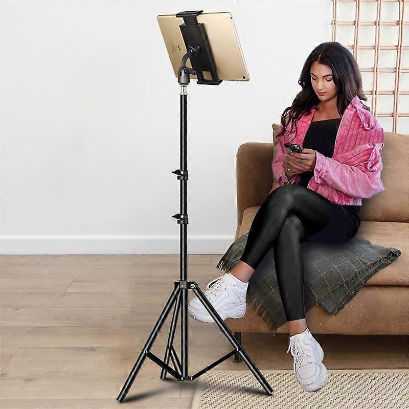 GaiBoSiAdjustable Tablet Tripod Floor Stand Holder Live Mount Support for 4-13 inches for iPad Air Pro 12.9 Lazy Holder Bracket Support