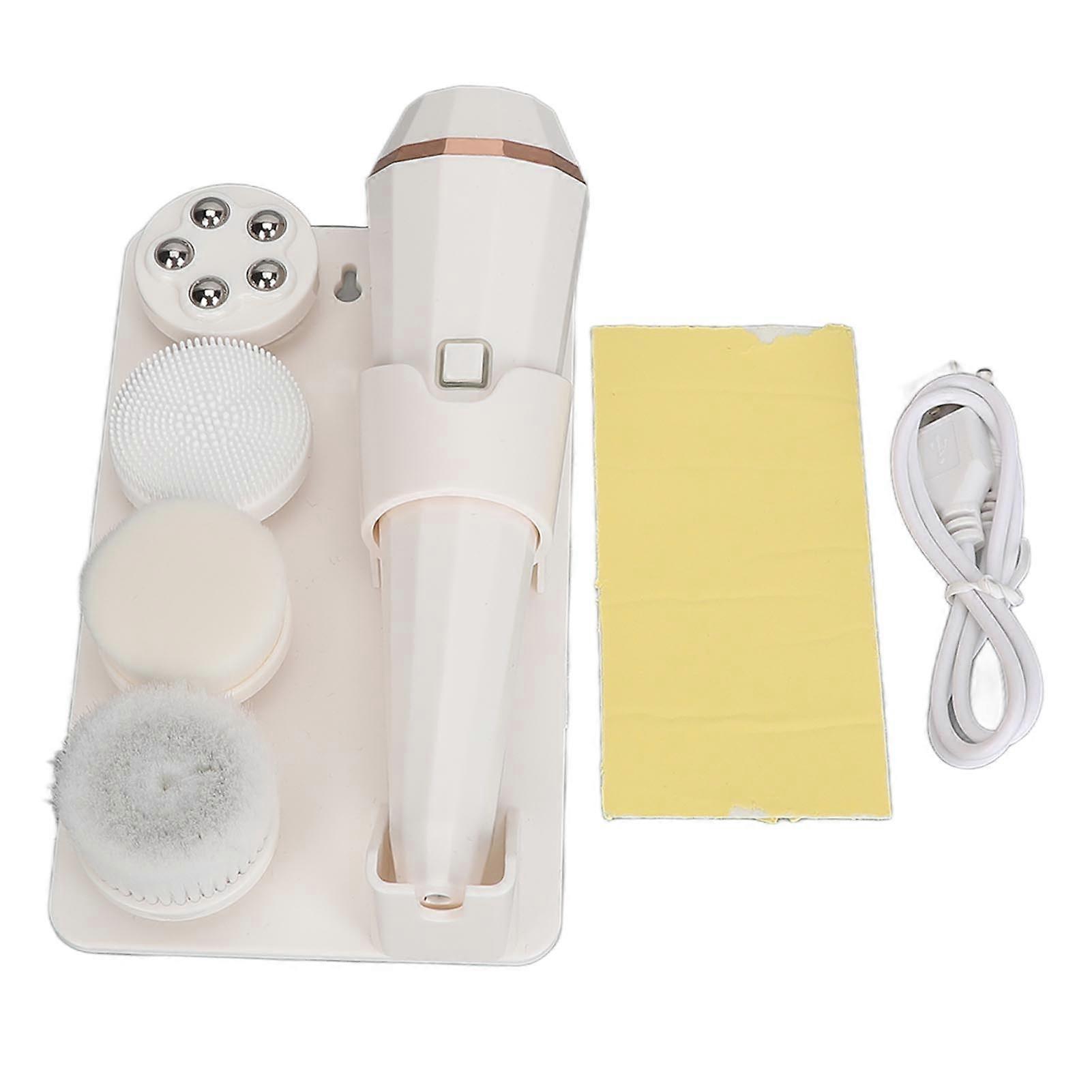 Electric Rotating Facial Cleansing Brush 3 Gears Face Scrubber Rechargeable Deep Cleansing Gentle Exfoliating Portable Brush