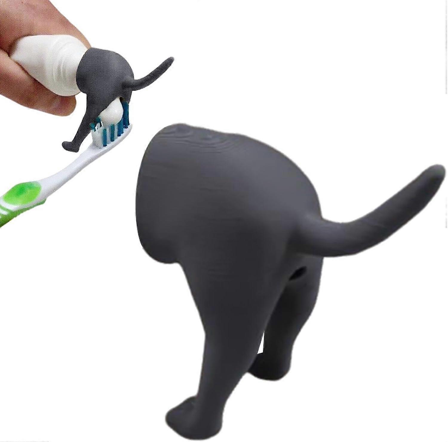 Toothpaste Squeezer Poop Toothpaste Dog Butt Toothpaste Top Cap Funny Adult Toothpaste Gray Cap