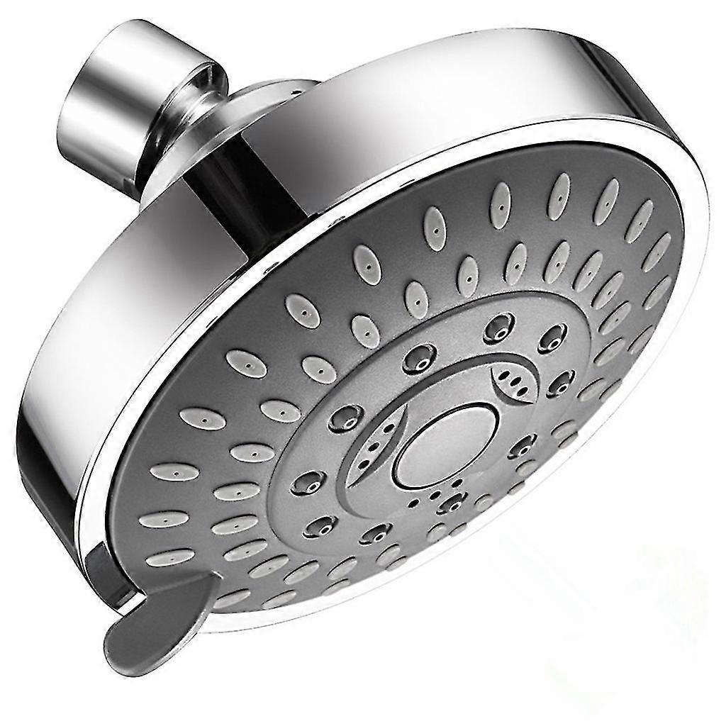 Shower Head High Pressure 4 Inch 5-setting Adjustable Shower Head Top Spray