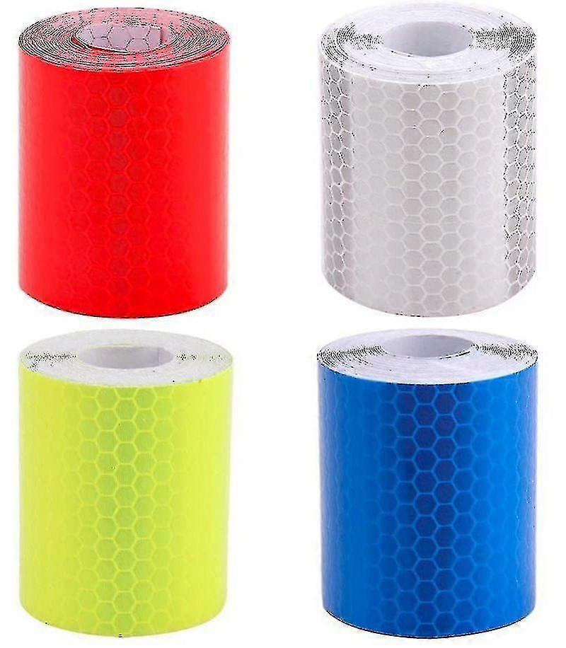 4 Stück 5cm X 3m wasserdichtes selbstklebendes Reflexband, Klebeband