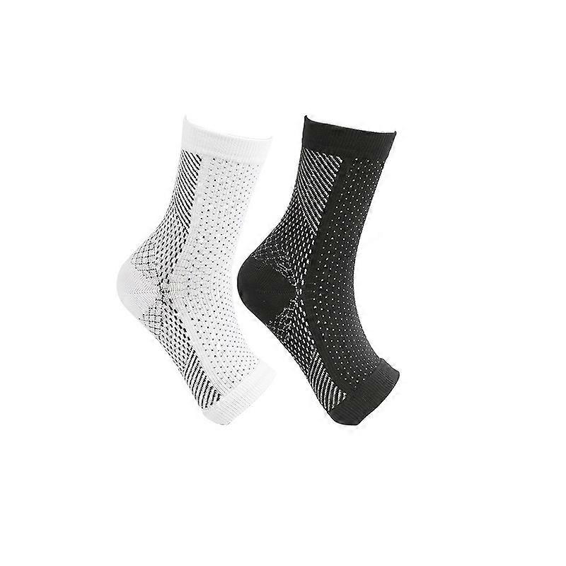 2pairs Neuropathy Compression Socks Ankle Arch Support Protect Socks