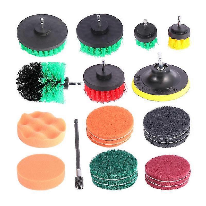 22pcs Drill Brush Attachment For Cleaning-c