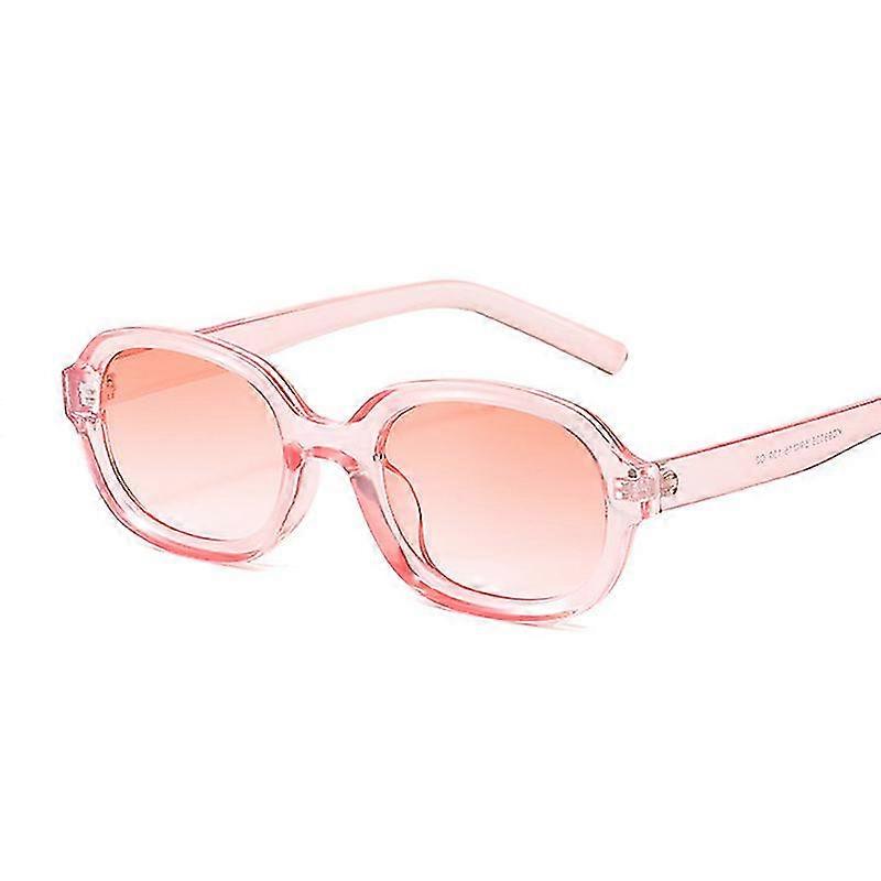 Korean Style Vintage Oval Sunglasses Women Brand Designer Retro