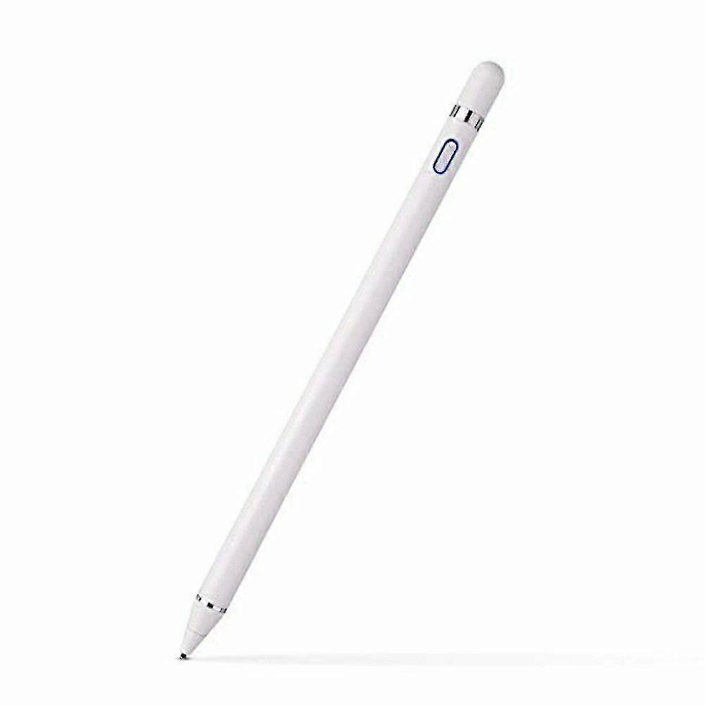 Rechargeable Screen Touch Stylus Pen With Two Caps Compatible Phones And Ipad