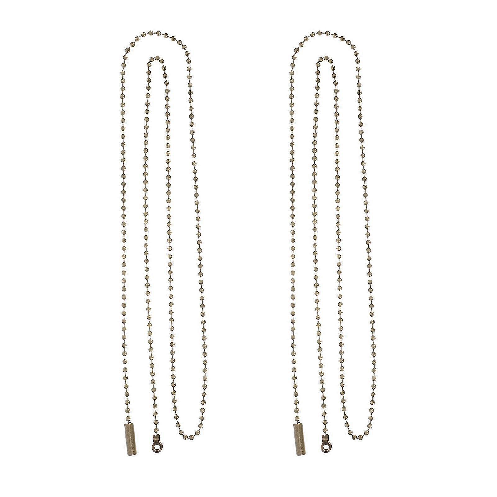 2pcs耐久性のあるスイッチプルチェーンビーズボールプルチェーンストリング延長ランプ部品