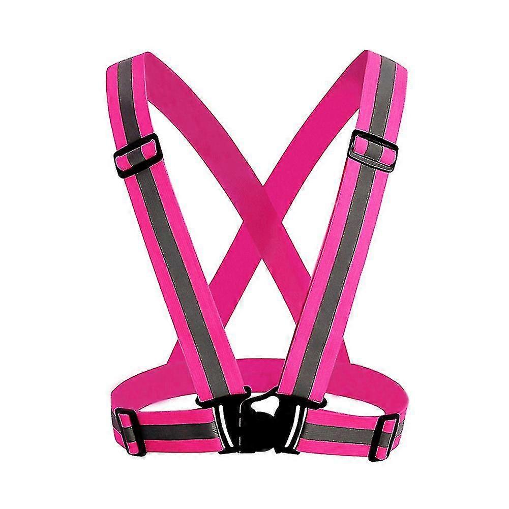 Adjustable Safety Reflective Vest Straps Jacket Night Running Cycling Sport Gear