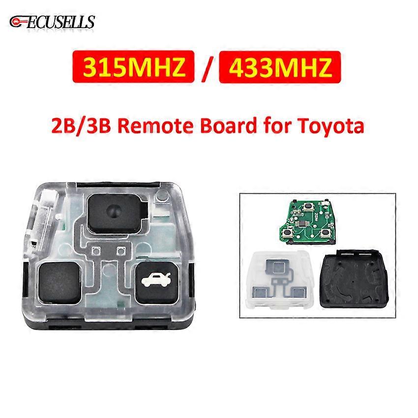 2/3 Button Internal Assembly of Remote Key Transmitter Core Remote Board Pcb 315MHz / 433mhz HYQ1512V for Toyota Camry Prado