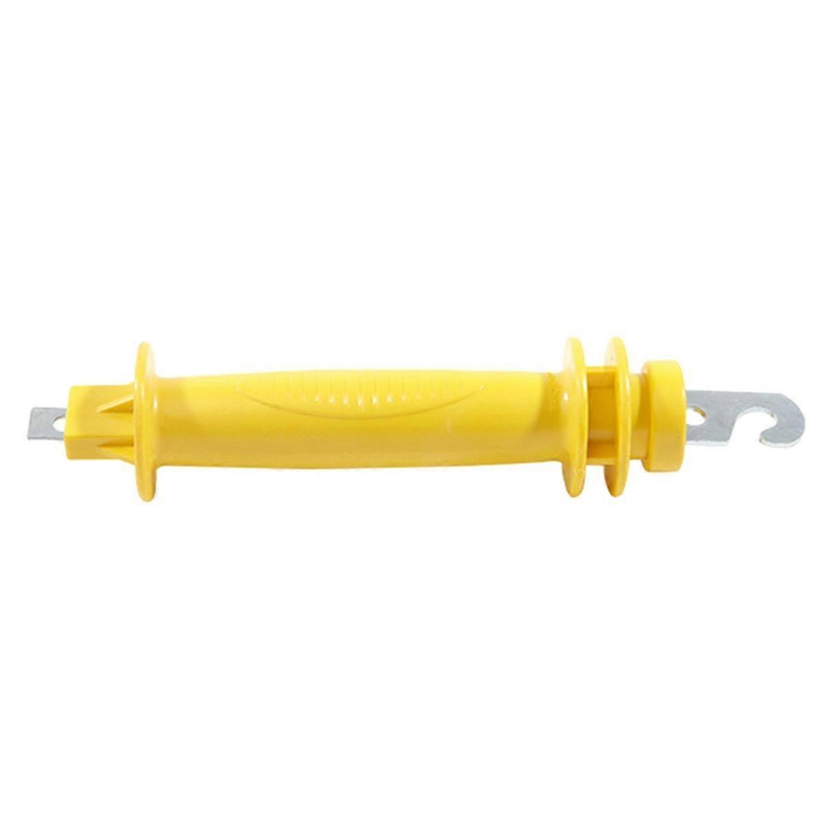 Paquet de 8 portes en caoutchouc pour clôtures électriques, poignées à ressort pour clôtures électriques, poignées en plastique isolées, poignées de porte en caoutchouc jaune