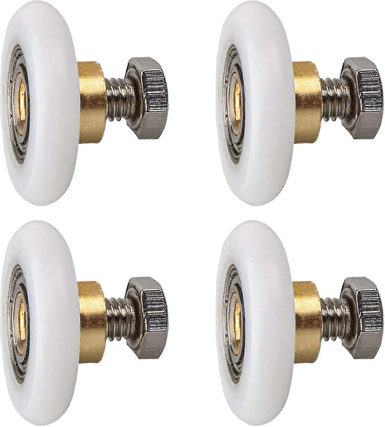 Duschdörrrulle, rullhjul för duschdörr skjutbara rullar Dörrrullbyte Hjul 4st (20mm)