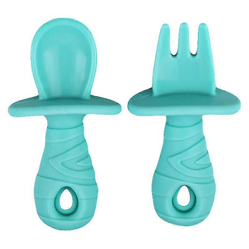 1set Silicone Baby Spoon