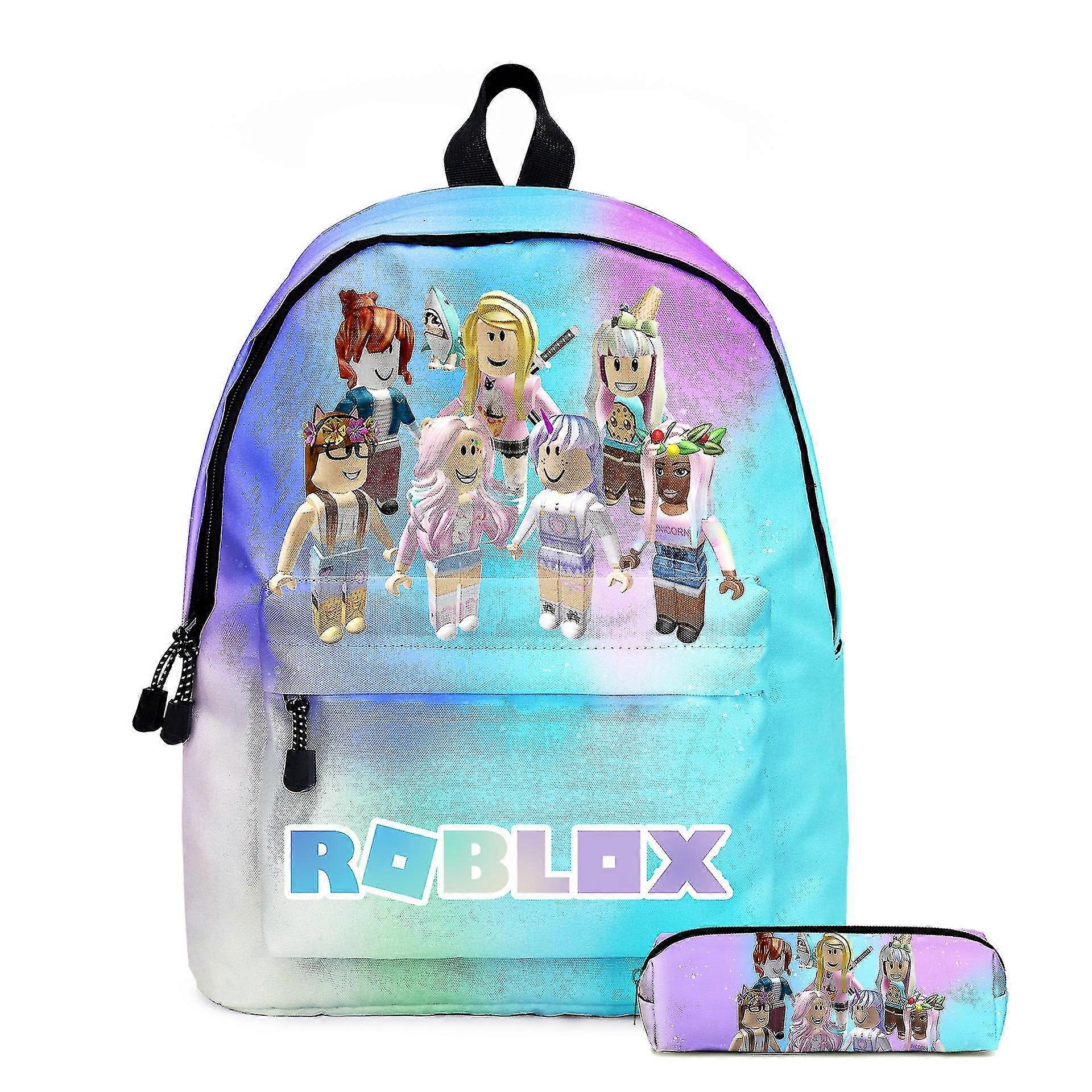 KINZON Two-piece Backpack Student Schoolbag Pencil Case