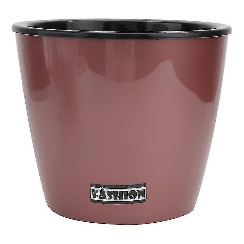 1pc Vertical Grain Lazy People Flower Pot Automatic Water Absorption Plastic Pot