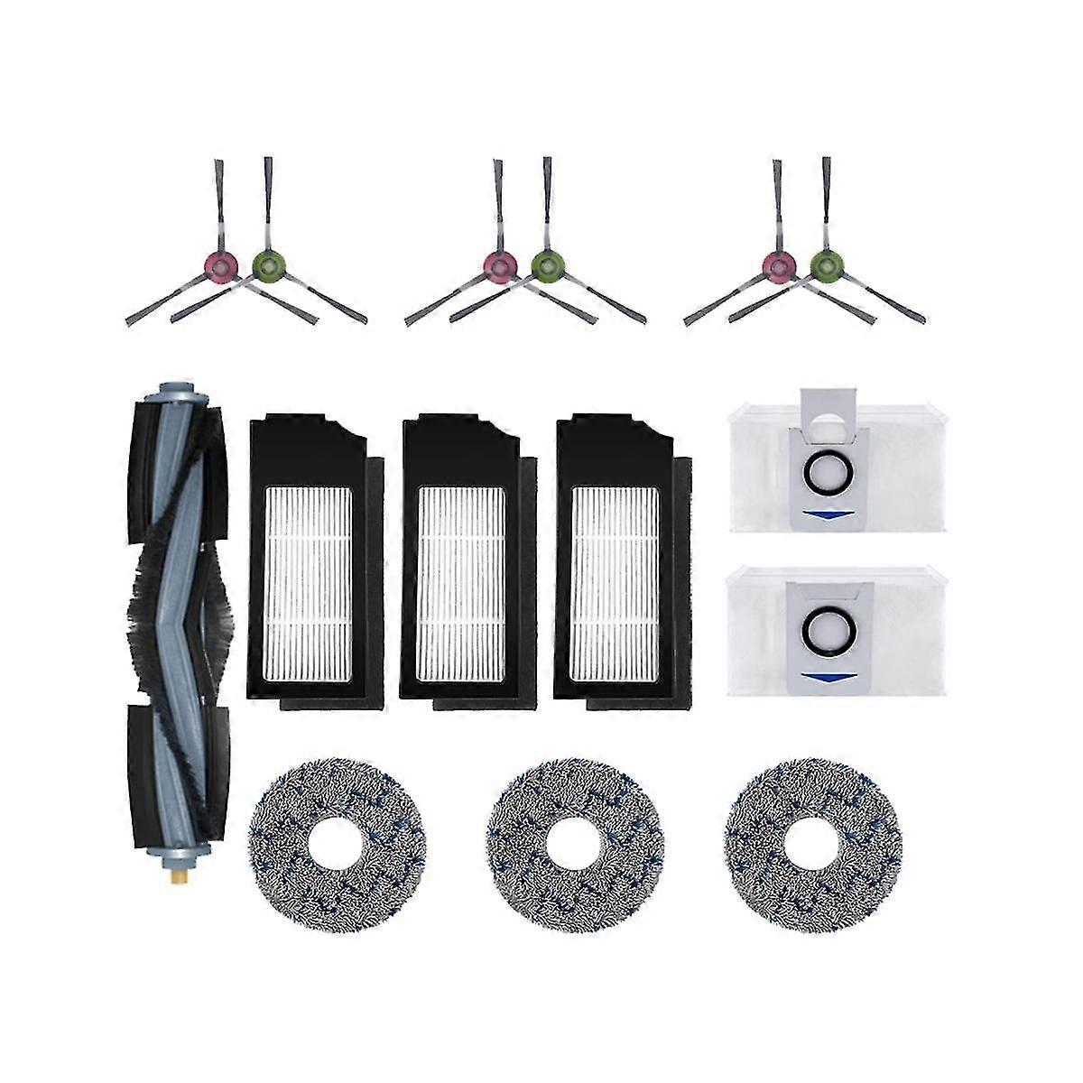Filter Brush Cloth Replacement Bags Accessory Set For Deebot X1 Omni X1 Turbo X1 Plus Robot Vacuum