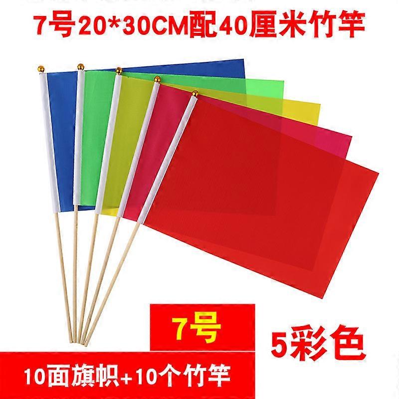 10pcs Lawn Marking Flags Landscape Flags Garden Flags Rectangle Flags Marking Tool