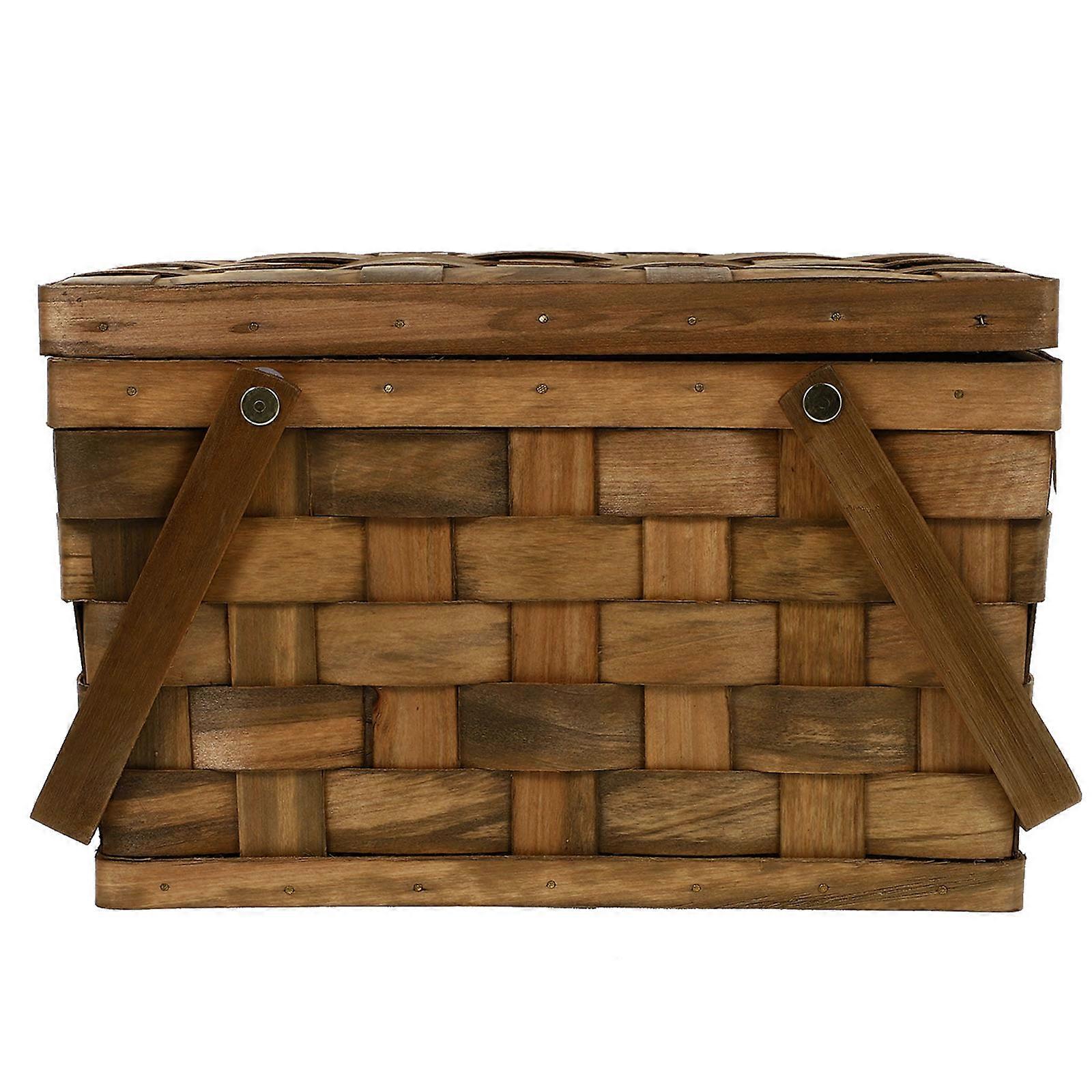 Korg Lock Vävd Picknickkorg Sjögräskorg Korg Korg Påskkorg Korg Korg Förvaring Korg