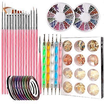 指甲工具点钻笔套与金箔锡箔水钻 15 刷指甲工具