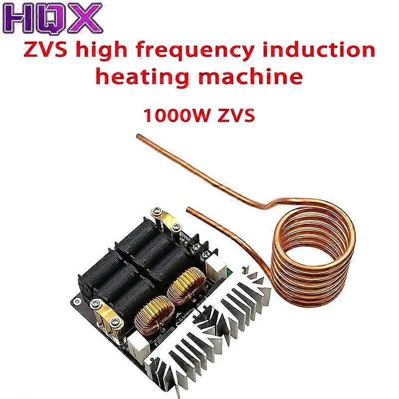 1000W ZVS Induction Heating Board Module 12-48V Low Voltage Heater Coil Flyback Driver Heater for DIY Hardening Annealing