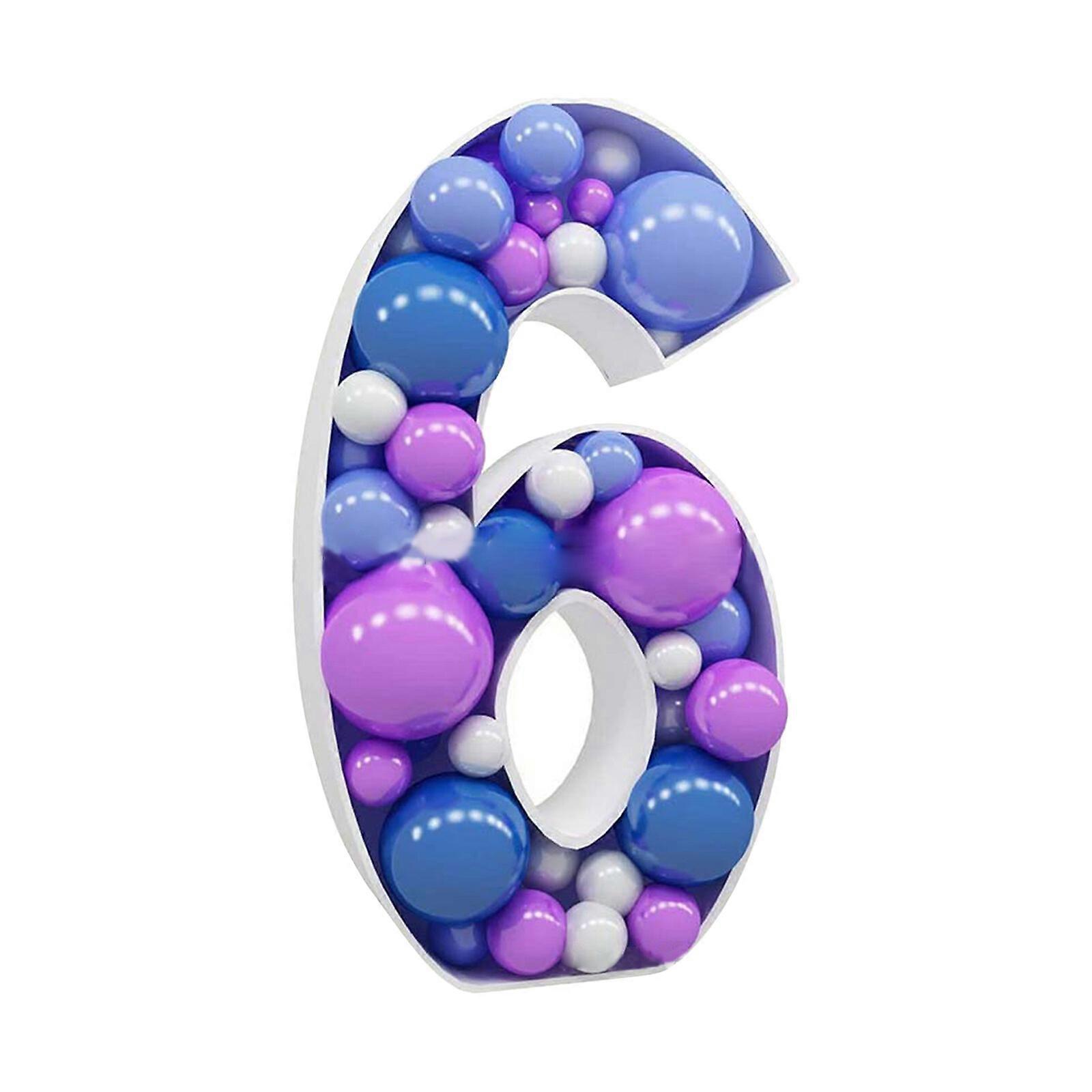 2023 Hot Large Number Balloon Frame Mosaic Balloon Filling Box Number Filling Stand 100% New