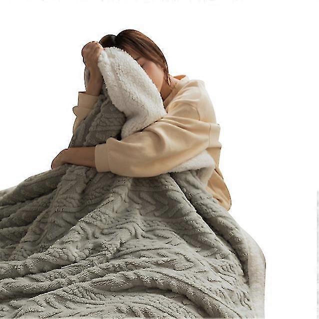 Lamb Fleece Blanket Double Layer Thick Nap Blanket