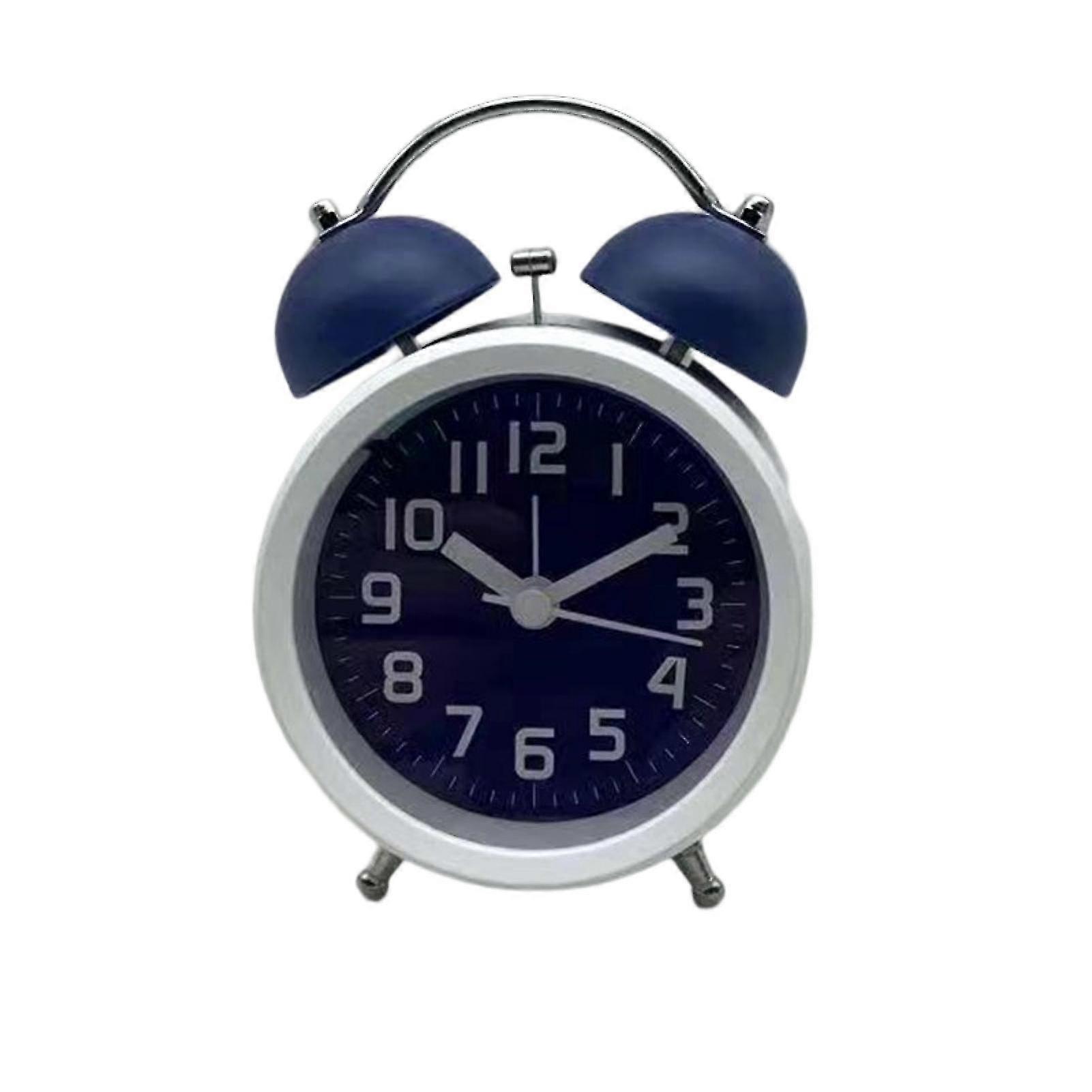 Alarm Clock With Backlight Gentle Lights Time Display Nordic Style Living Room Desktop Ring Clock Ornament Home Decor Qinghai