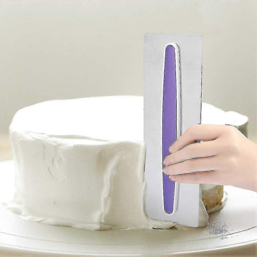 Cake Icing Smoother, Stainless Steel Cake Smoother Scraper Decorating Diy Tool Icing Polisher For Mousse Cream Sugarcraft_mi High Quality