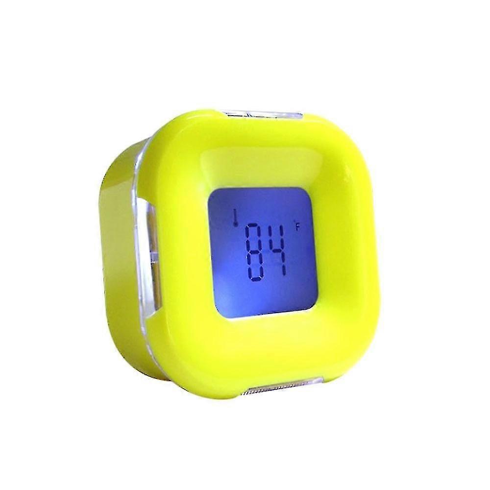 Rotary Induction Colorful Four Side Clock Spot Multifunctional Calendar Mute Electronic Clock