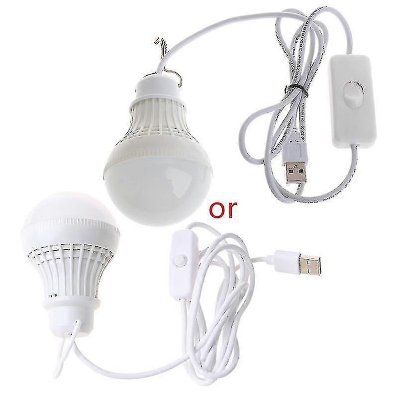5w 10 Led Energy Saving Usb Bulb Light Camping Home Night Lamp Hook Switch
