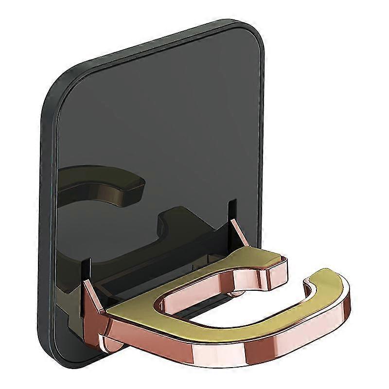 Wall Mounted Luxury Hair Dryer Holder, Foldable Blow Dryer Rack Organizer, No Drilling Hair Dryer Rack, Hair Care Tools Holder With Wire Storage