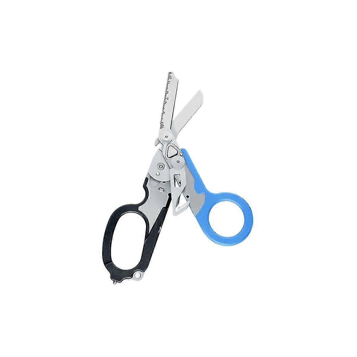 Multifunction Portable Emergency Shears Folding Scissors For Outdoor Survival Tool D
