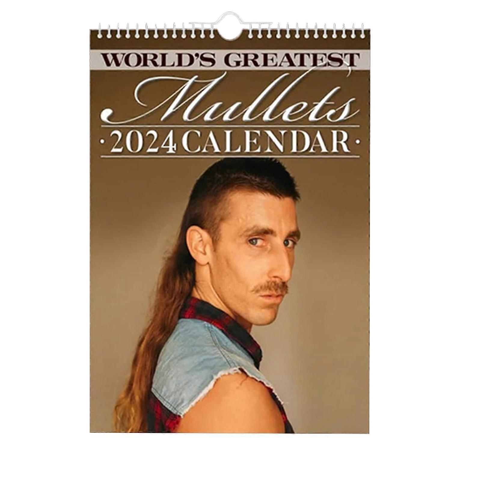 Wall Calendar Art Moon Calendar Hangable Wall Schedule World's Greatest Mullets