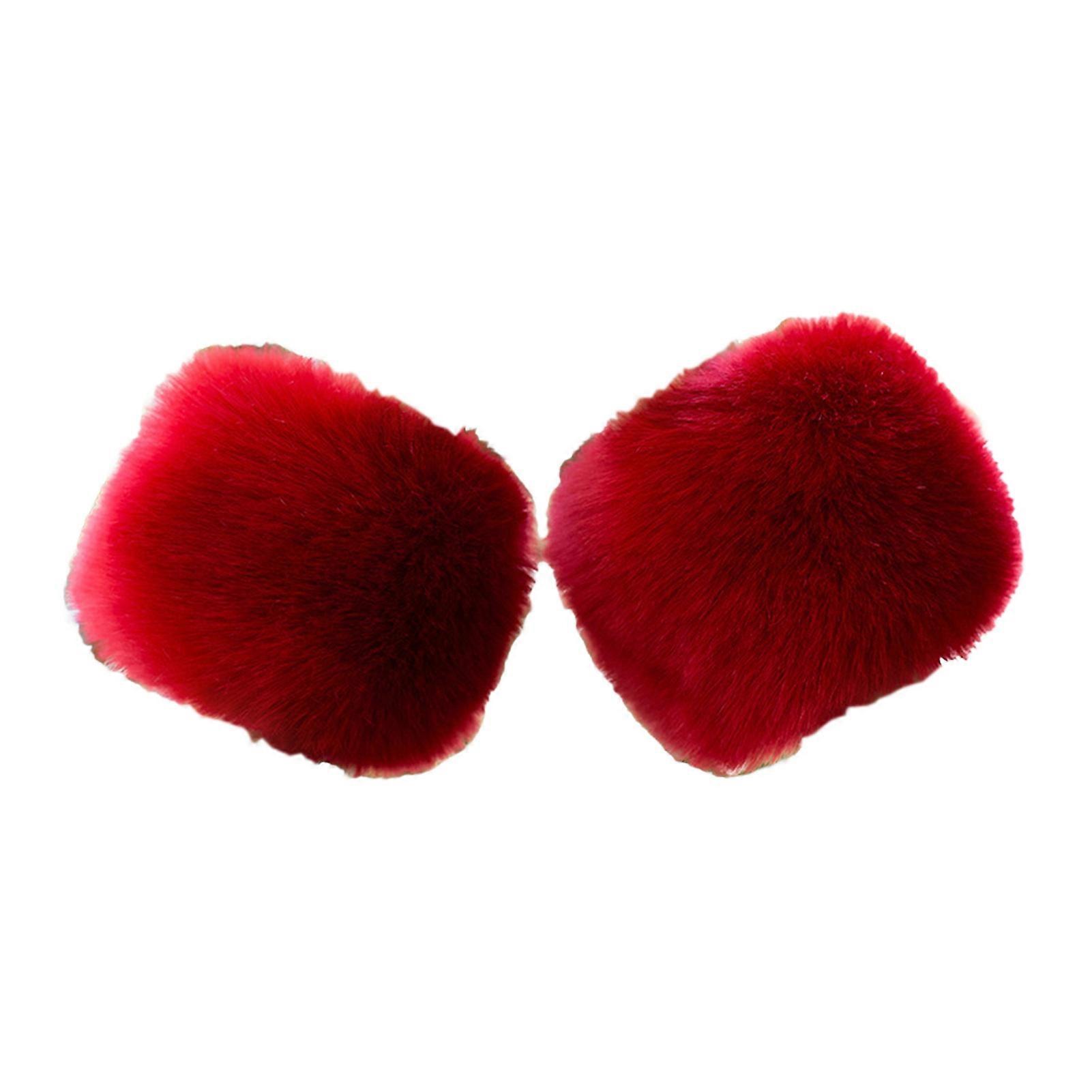 1 Pair Trendy Women Arm Sleeves Universal Sizing Warm Versatile Stylish Imitation Fur Winter Arm Covers