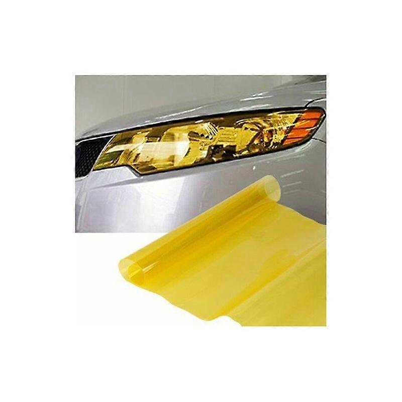 30 x 100cm Auto-adhsif Film teint vinyle adhsif Phare Lumires Teinter jaune