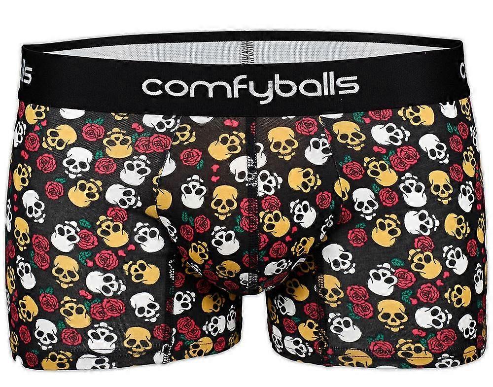 Comfyballs Cotton Regular Boxer - Halloween Scull Black