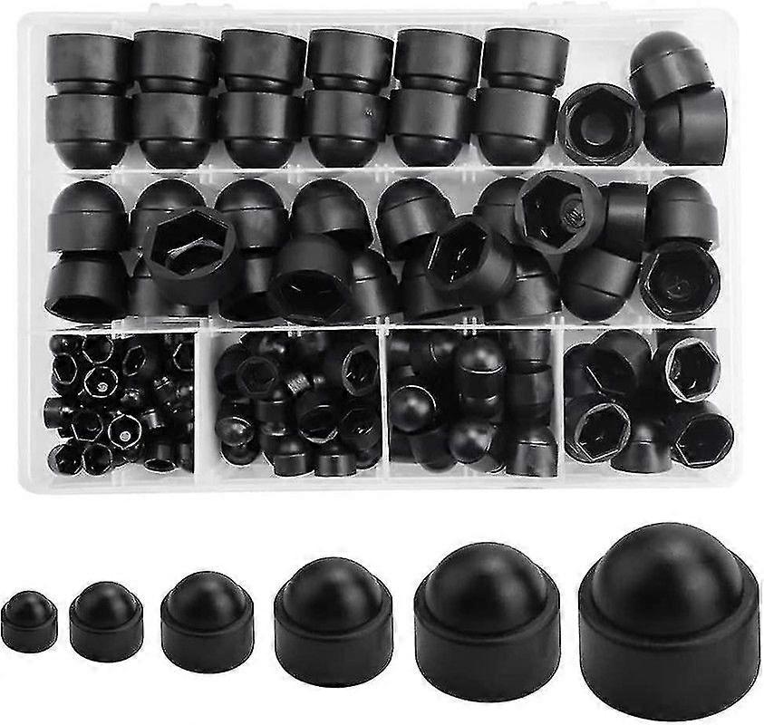 145pcs Bolt Dome Caps Covers,hex Nut Cover,plastic Dome Bolt Nut Protection Caps