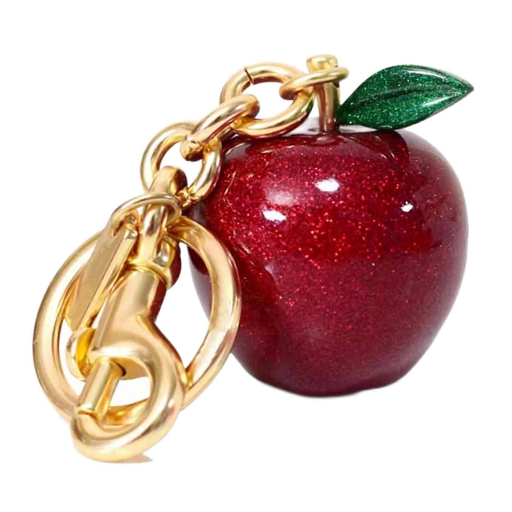 Apple Charm Key Chain Accessory Gift