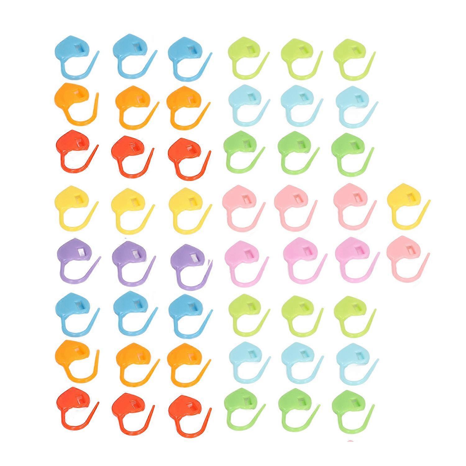 50PCS Knitting Stitch Markers Reusable Lightweight DIY Stitch Marker Ring for Crochet Locking Sewing