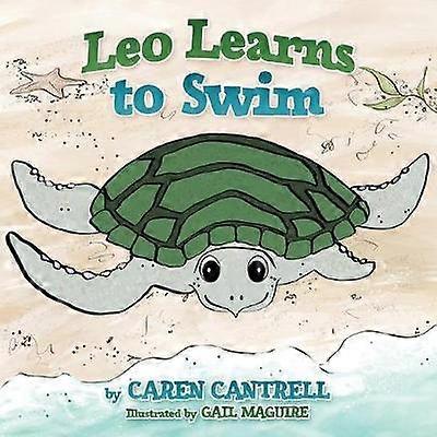 Löwe lernt schwimmen