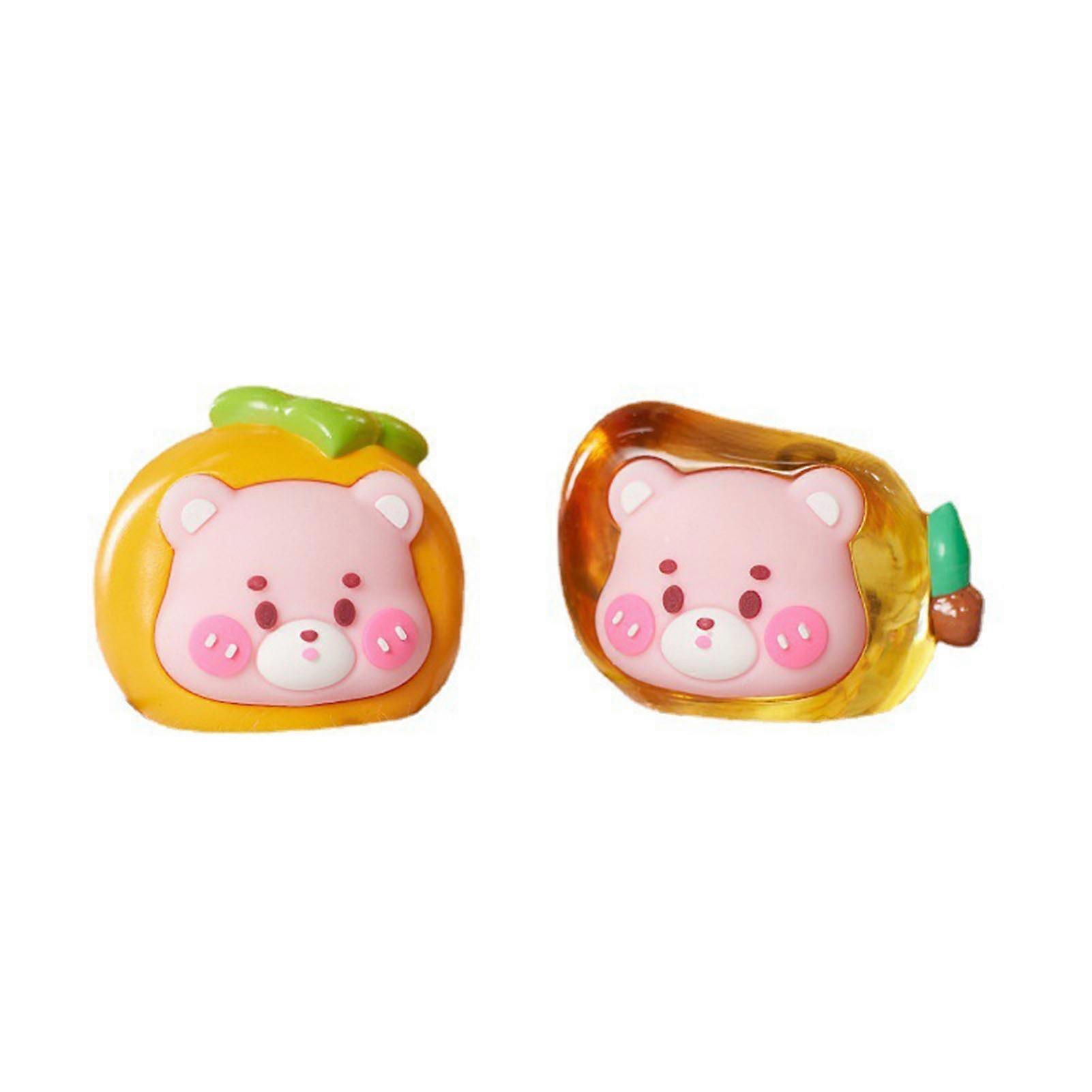 Mini Fruit Blind Bag Resin Figurine 2pcs