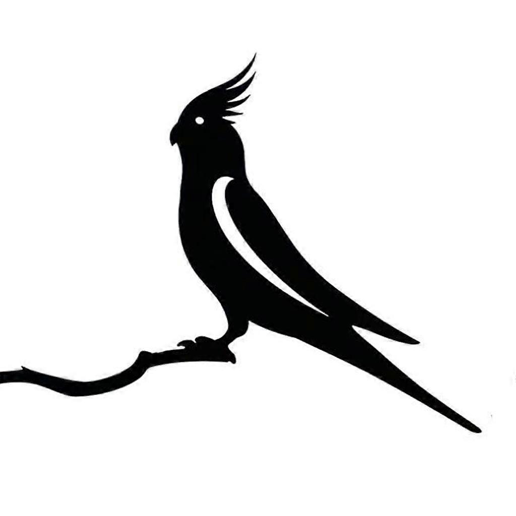 Metal Bird Silhouette Statue Tree Artwork Backyard Decoration for Garden Yard