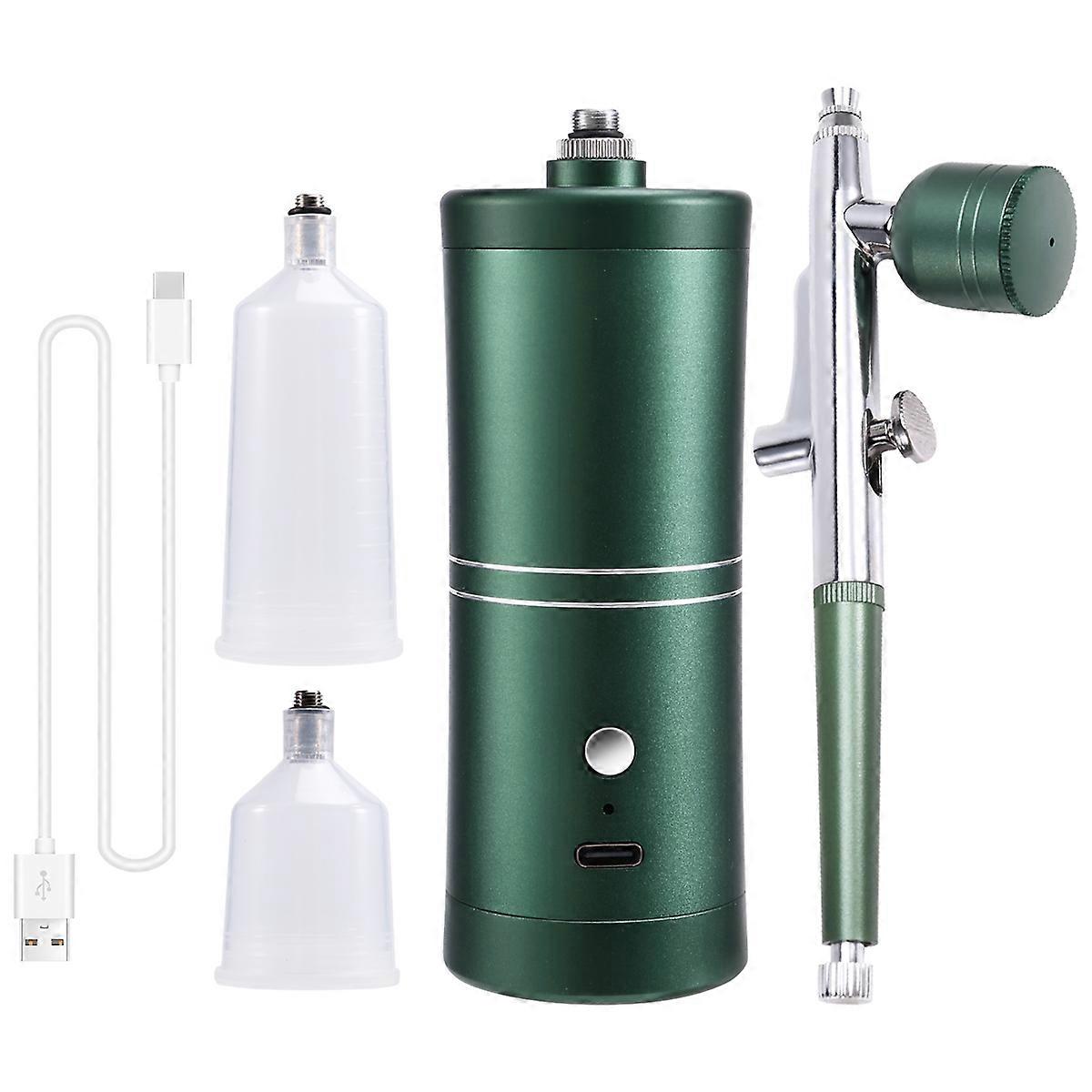 Airbrush Nail with Compressor Portable for Nail Art Painting Craft Cake Decoration Nano Steam Compressor