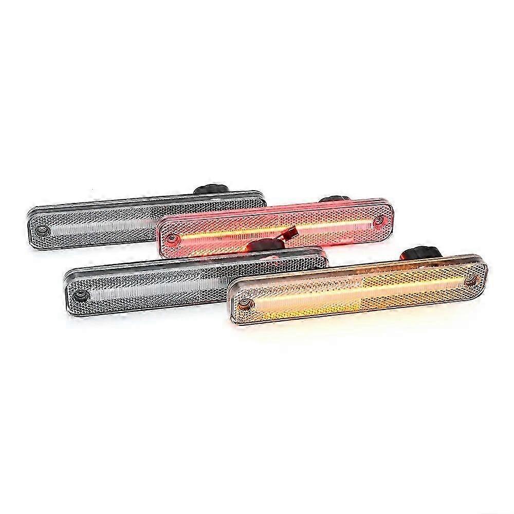 Fantastic 4PCS For Ford Bronco F-Series F-100 F-150 F-250 F-350 E-Series Econoline Smoked LED turn signal Side Marker Light Lamp FR Light