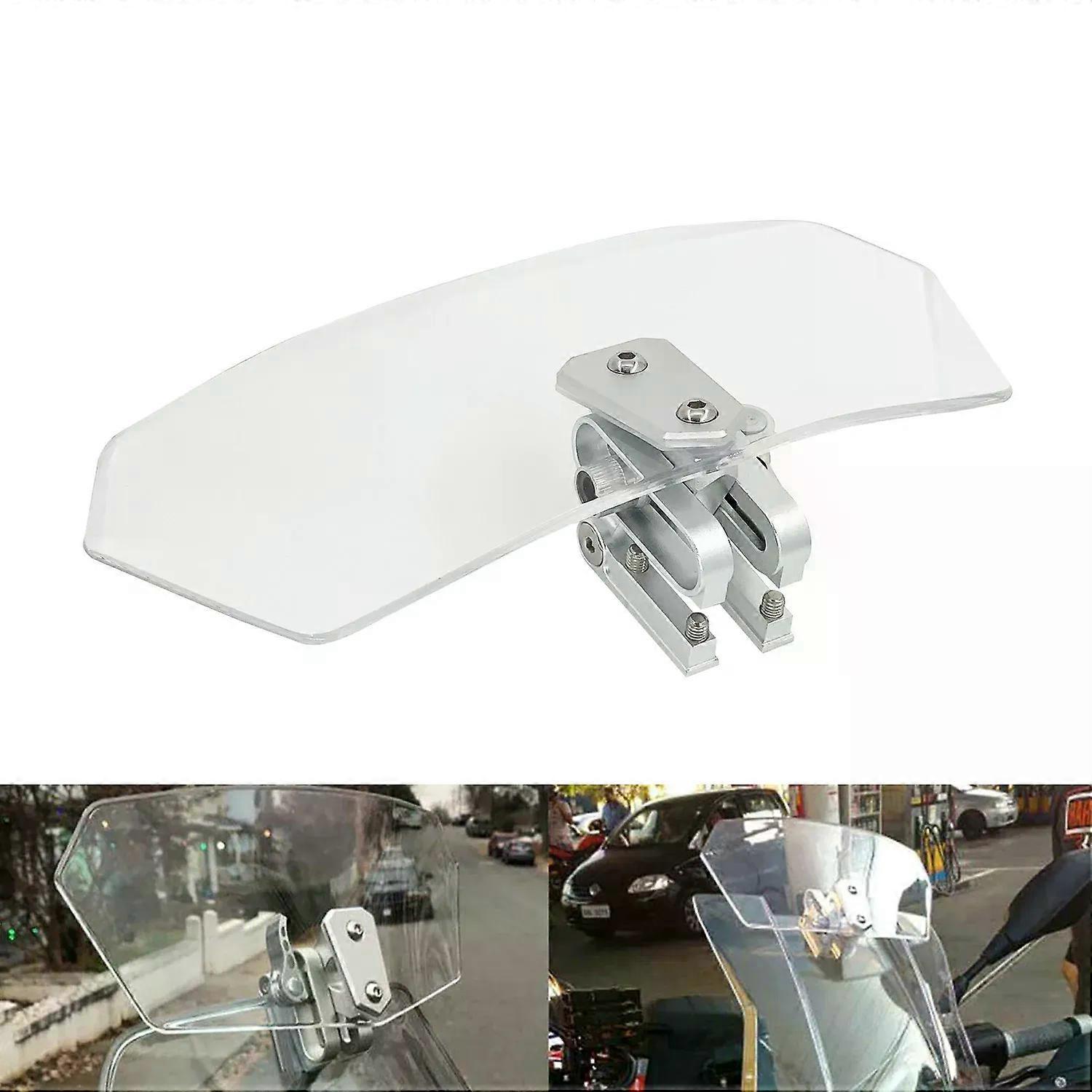Motorcycle Adjustable Clip On Windshield Extension Spoiler Wind Deflector Clamp compatible for     MAXP