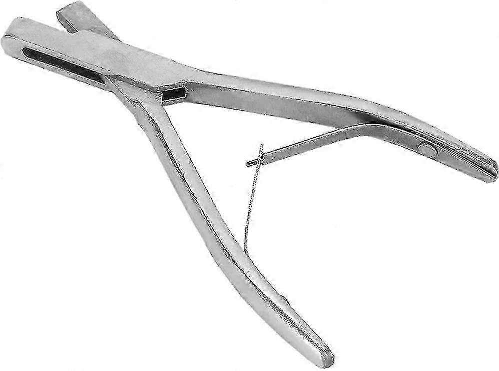 U-shaped Ear Tag & Hole Digging Pliers for Farm Animals - Silver, 1pc