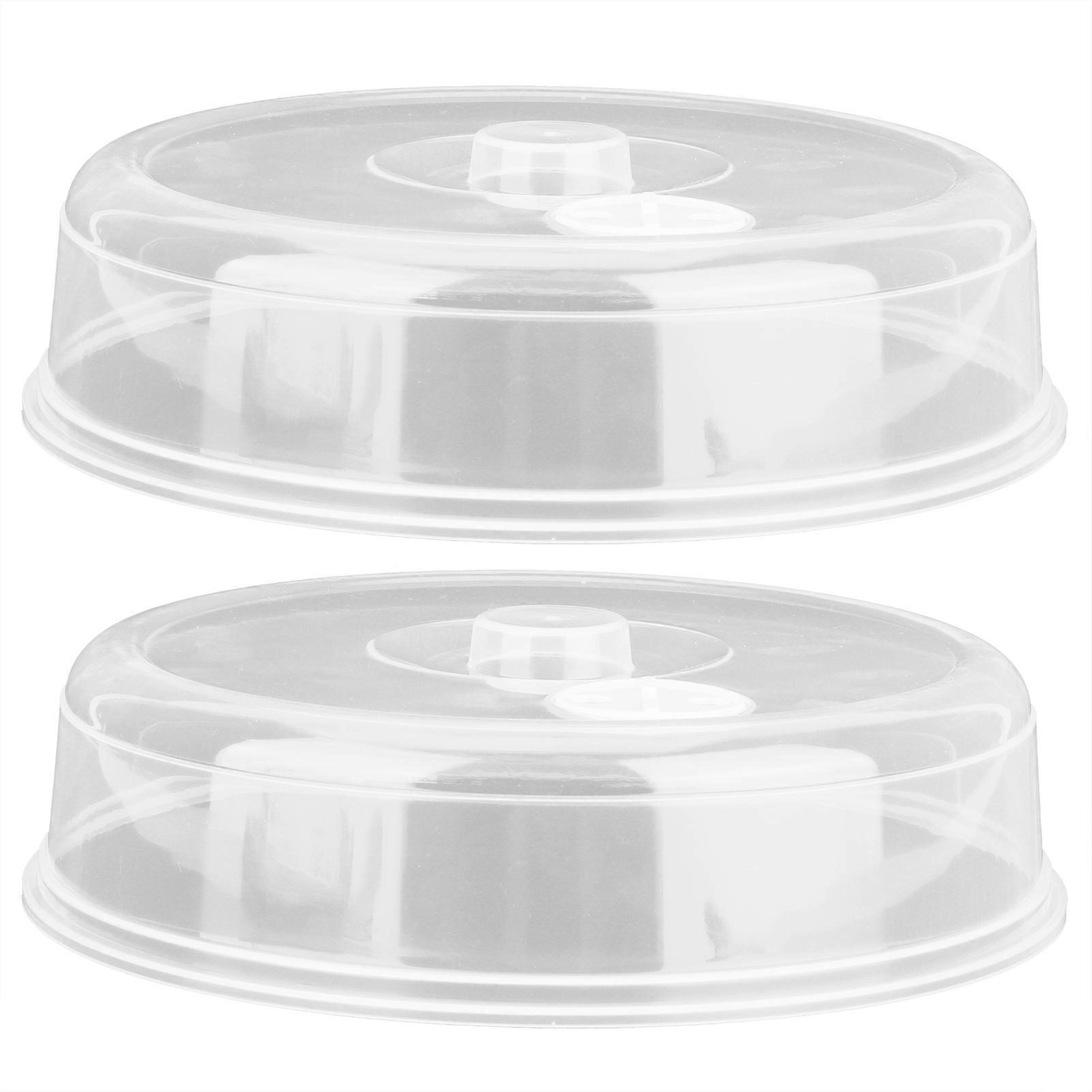 2pcs Microwave Cover PP Reusable Harmless Food Guard Lid for Heat Preservation
