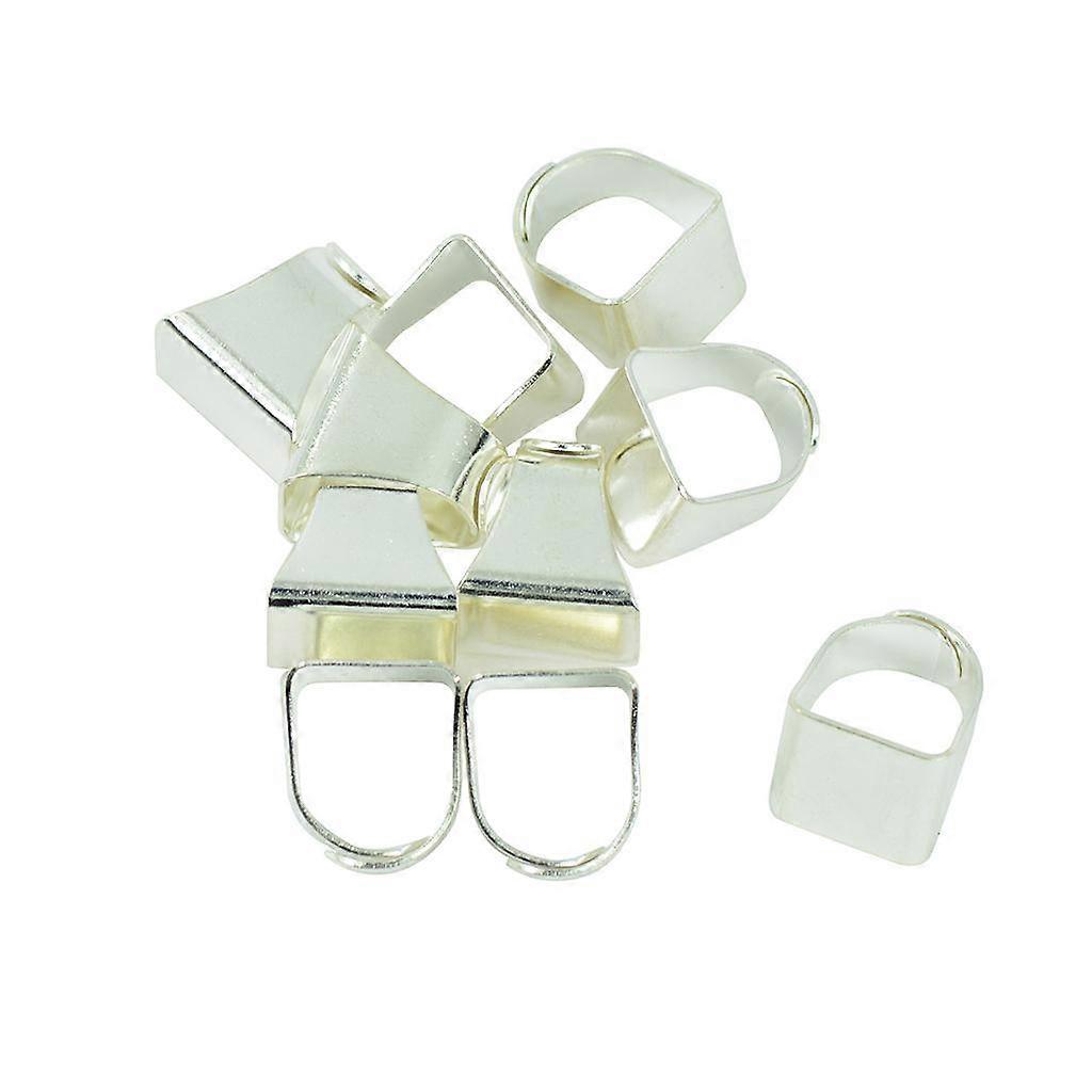 Adjustable Solid Brass Ring Blanks Bases Findings with Rectangle Pads 0.87x0.75