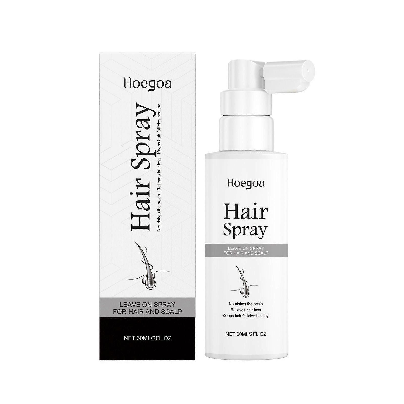 Hoegoa Spray de Cuidados com os Cabelos Raiz do Cabelo Hidratação Profunda Couro Cabeludo Massagem Reparação Nutritiva Agente de Cuidados com os Cabelos