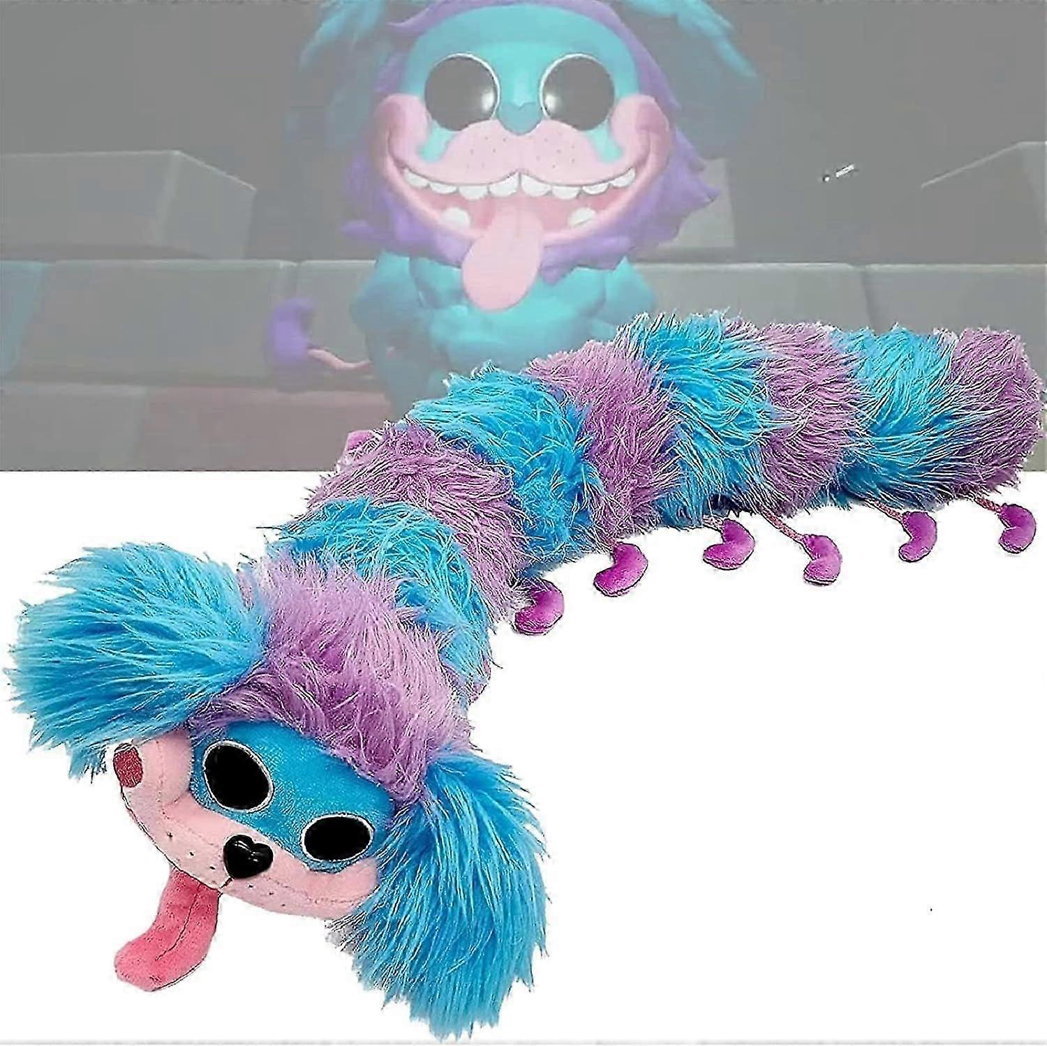 Amycore PJパグピラー60cmポピー第2章ぬいぐるみ、ゲームファンへのギフト、ソフトキャタピラー枕ストレス解消玩具。