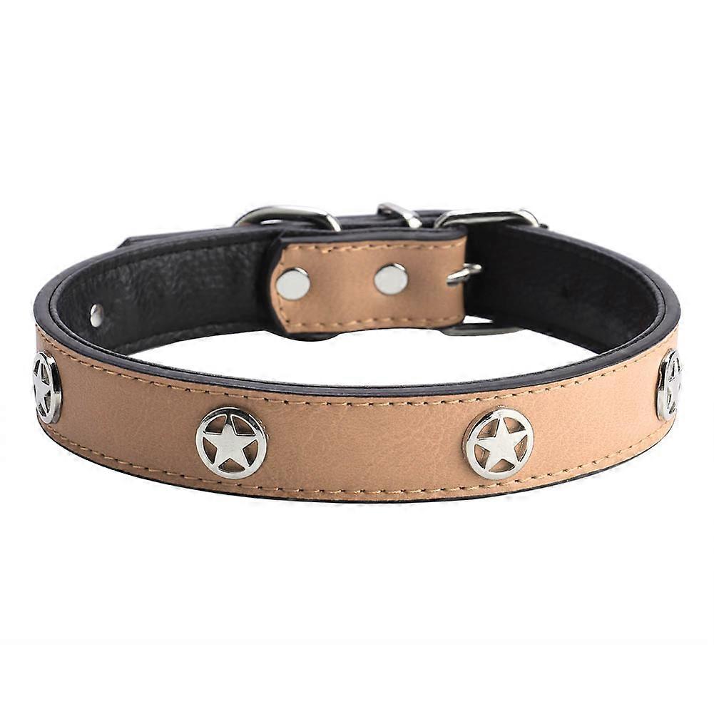 Soft PU Dog Collar Strap with Buckle for Cats and Small Dogs, Adjustable Training Collar, Durable and Comfortable Design